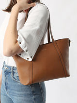 Small Leather Tradition Shoulder Bag Etrier Blue tradition ETRA060S-vue-porte