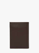 Wallet With Coin Purse Leather Etrier Brown madras EMAD5016