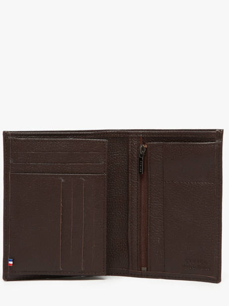 Wallet Leather Madras Etrier Brown madras EMAD271 other view 1