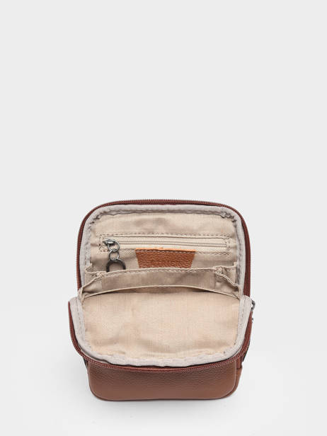 Sac BandouliÃ¨re Flandres Cuir Etrier Marron flandres EFLA728S vue secondaire 3
