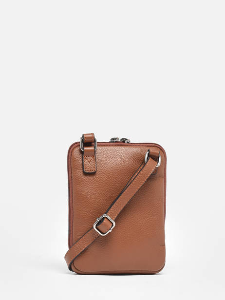 Sac BandouliÃ¨re Flandres Cuir Etrier Marron flandres EFLA728S vue secondaire 4